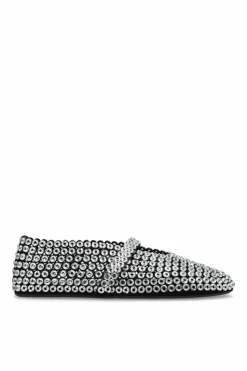 AlaĆÆa SILVER Ballerinas Eyelet