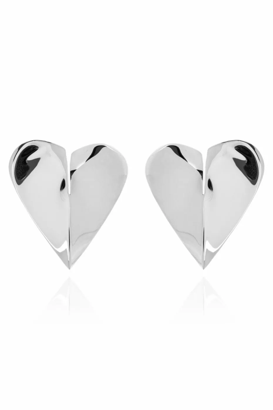 Alaïa SILVER Heart-shaped earrings