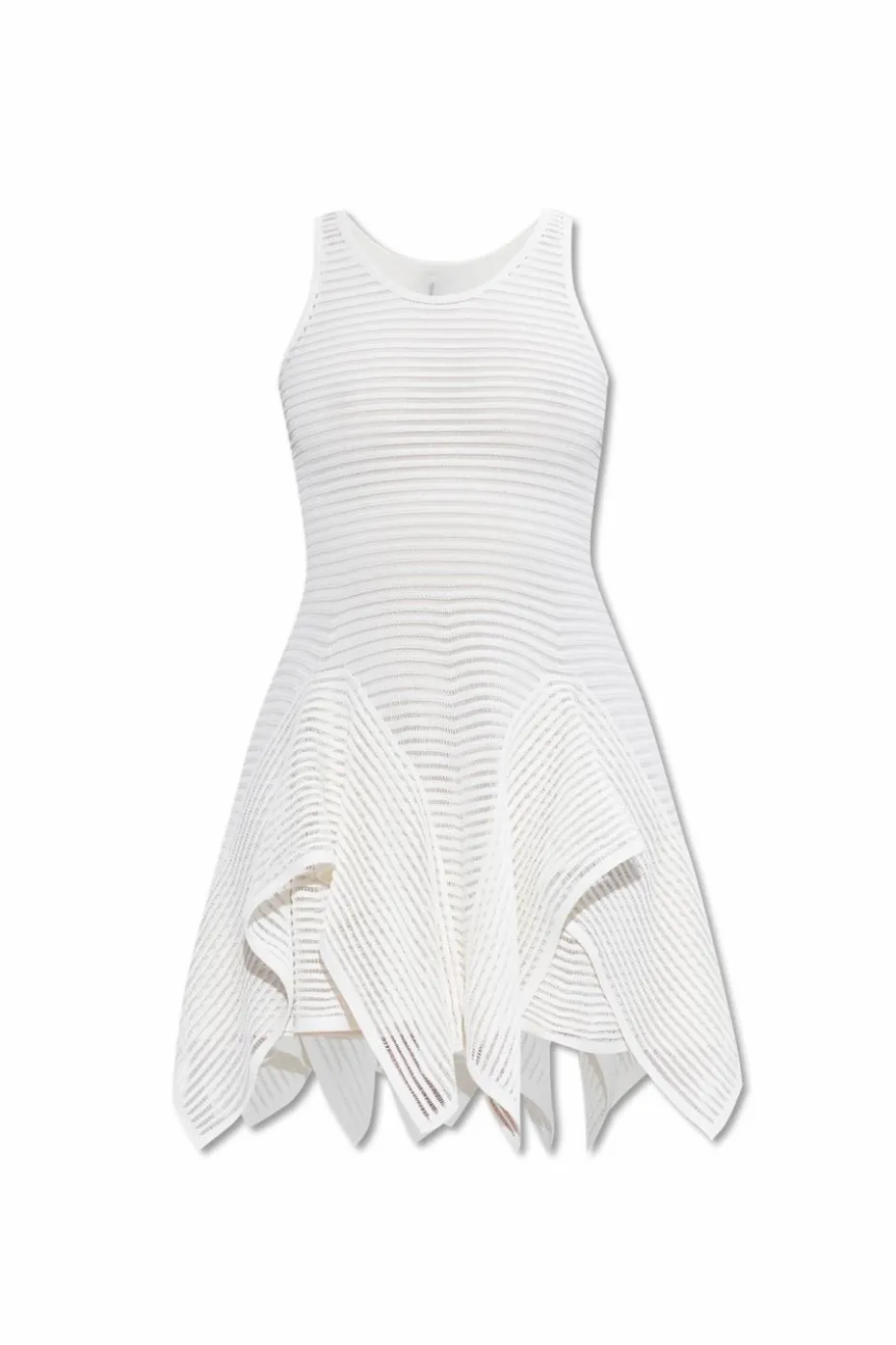 Alaïa WHITE Lace dress with ruffles