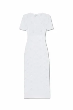 Alaïa WHITE Short-sleeved dress