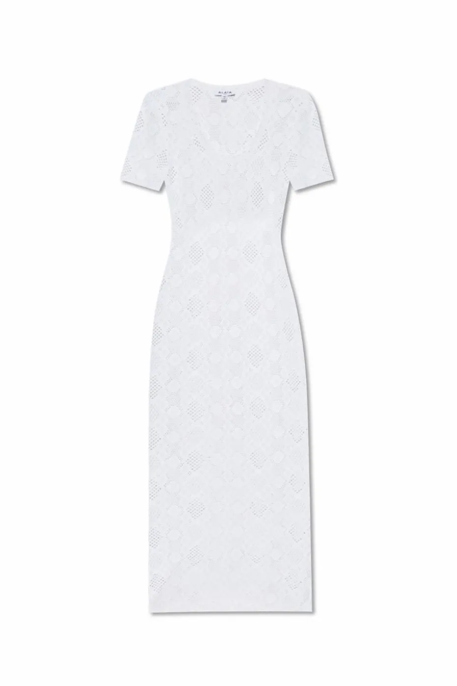 Alaïa WHITE Short-sleeved dress