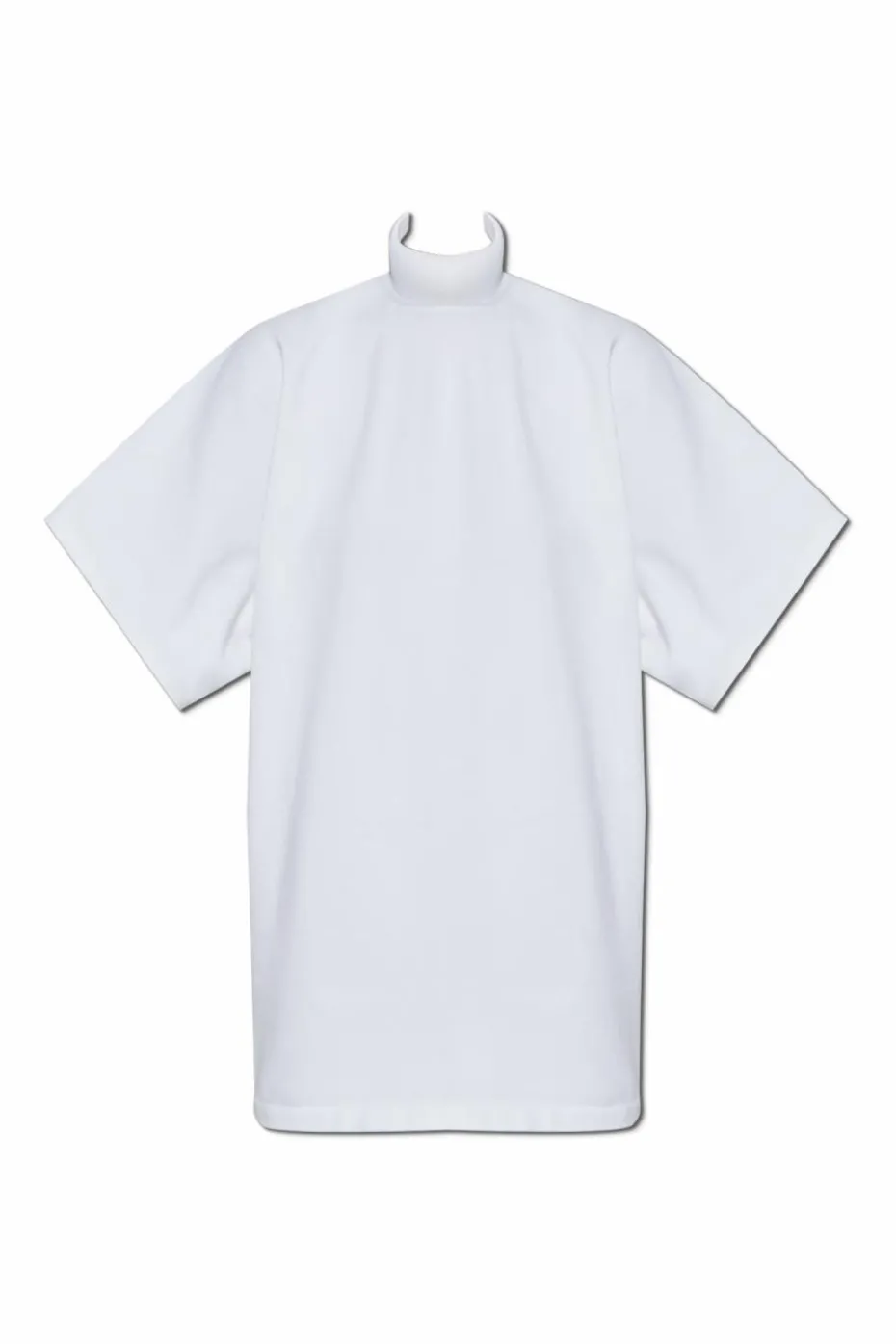 Alaïa WHITE Top with a stiff stand-up collar