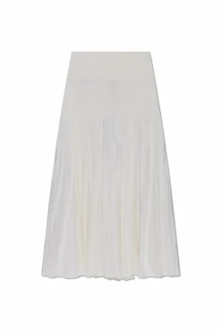 Alaïa WHITE Wool skirt
