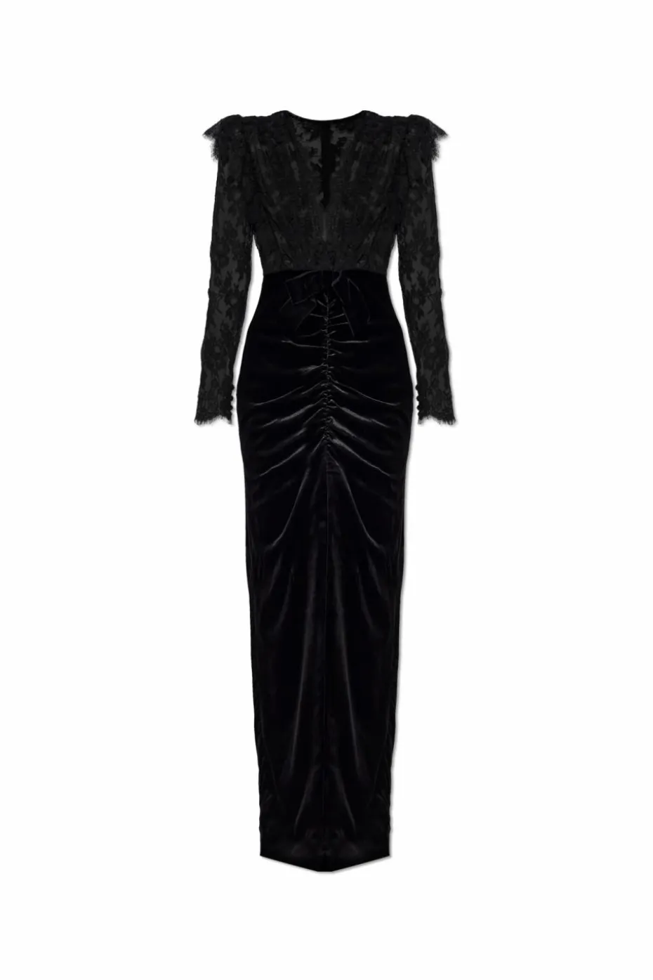 Alessandra Rich BLACK Dress with lace top