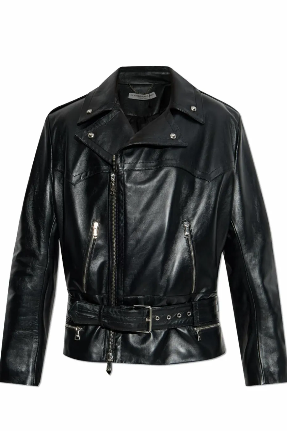 Alessandra Rich BLACK Leather jacket
