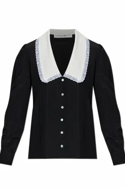 Alessandra Rich BLACK Silk shirt