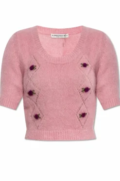 Alessandra Rich PINK Short sweater