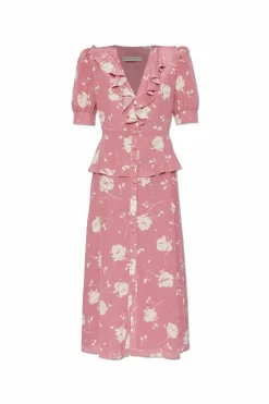 Alessandra Rich PINK Silk dress