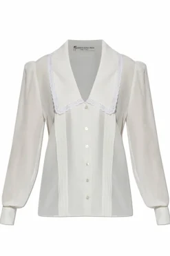 Alessandra Rich WHITE Silk shirt