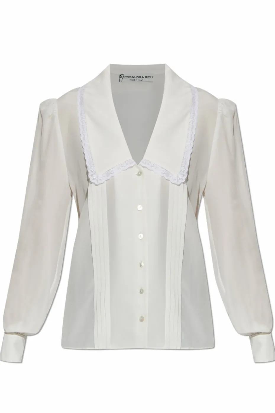 Alessandra Rich WHITE Silk shirt