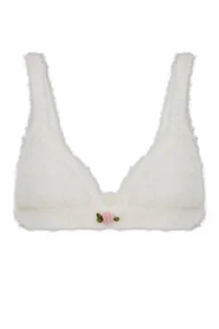 Alessandra Rich WHITE Wool bra