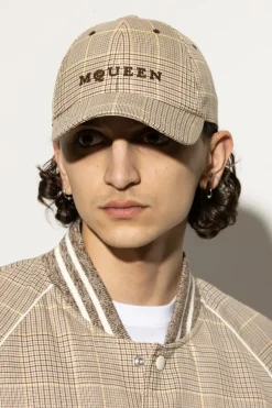 Alexander McQueen beige Baseball cap