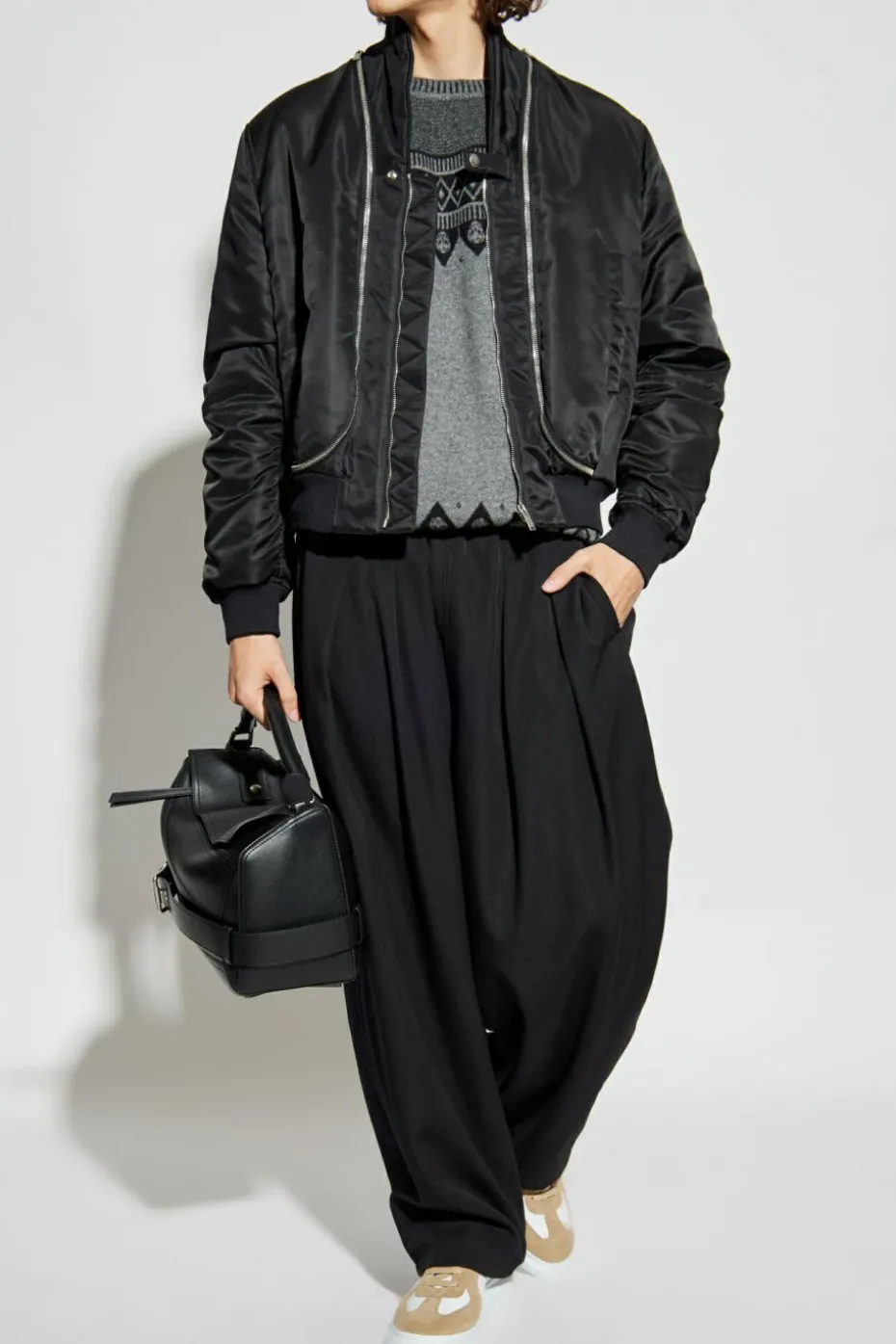 Alexander McQueen BLACK "bomber" jacket