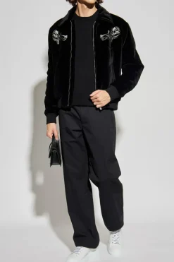 Alexander McQueen BLACK Cashmere sweater with a crew neck