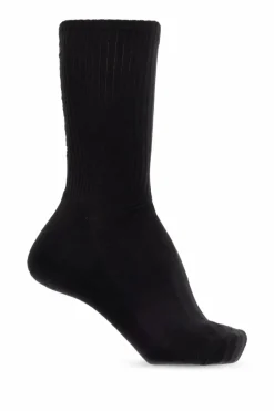 Alexander McQueen BLACK Cotton socks with logo