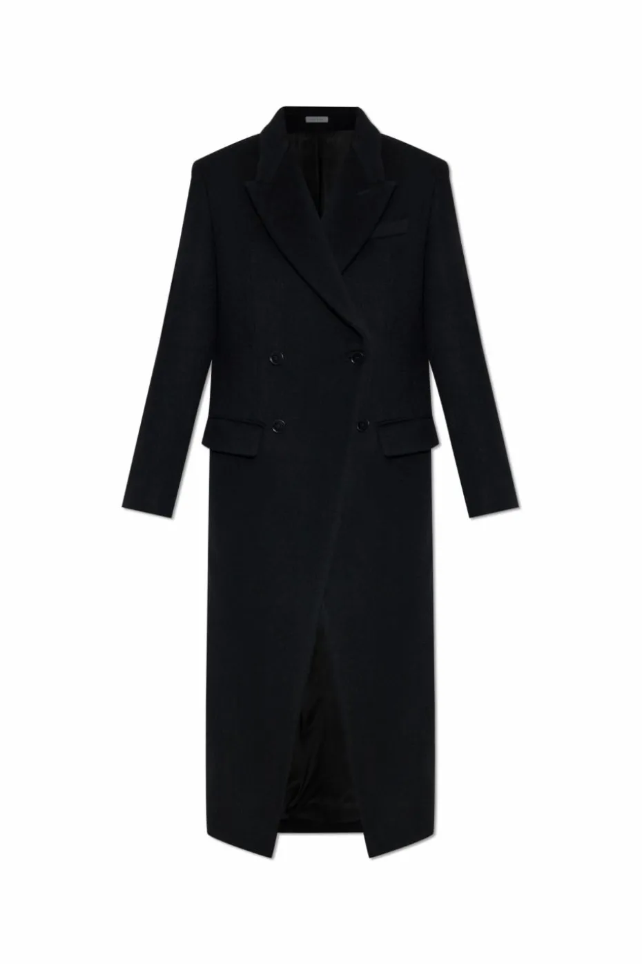 Alexander McQueen BLACK Double-breasted wool coat