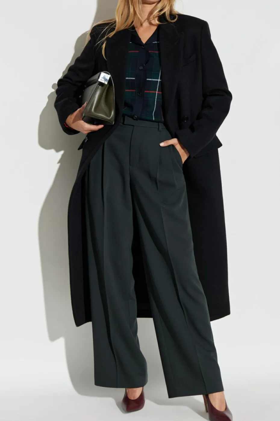 Alexander McQueen BLACK Double-breasted wool coat