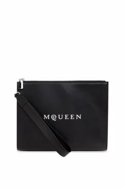 Alexander McQueen BLACK Leather hand bag