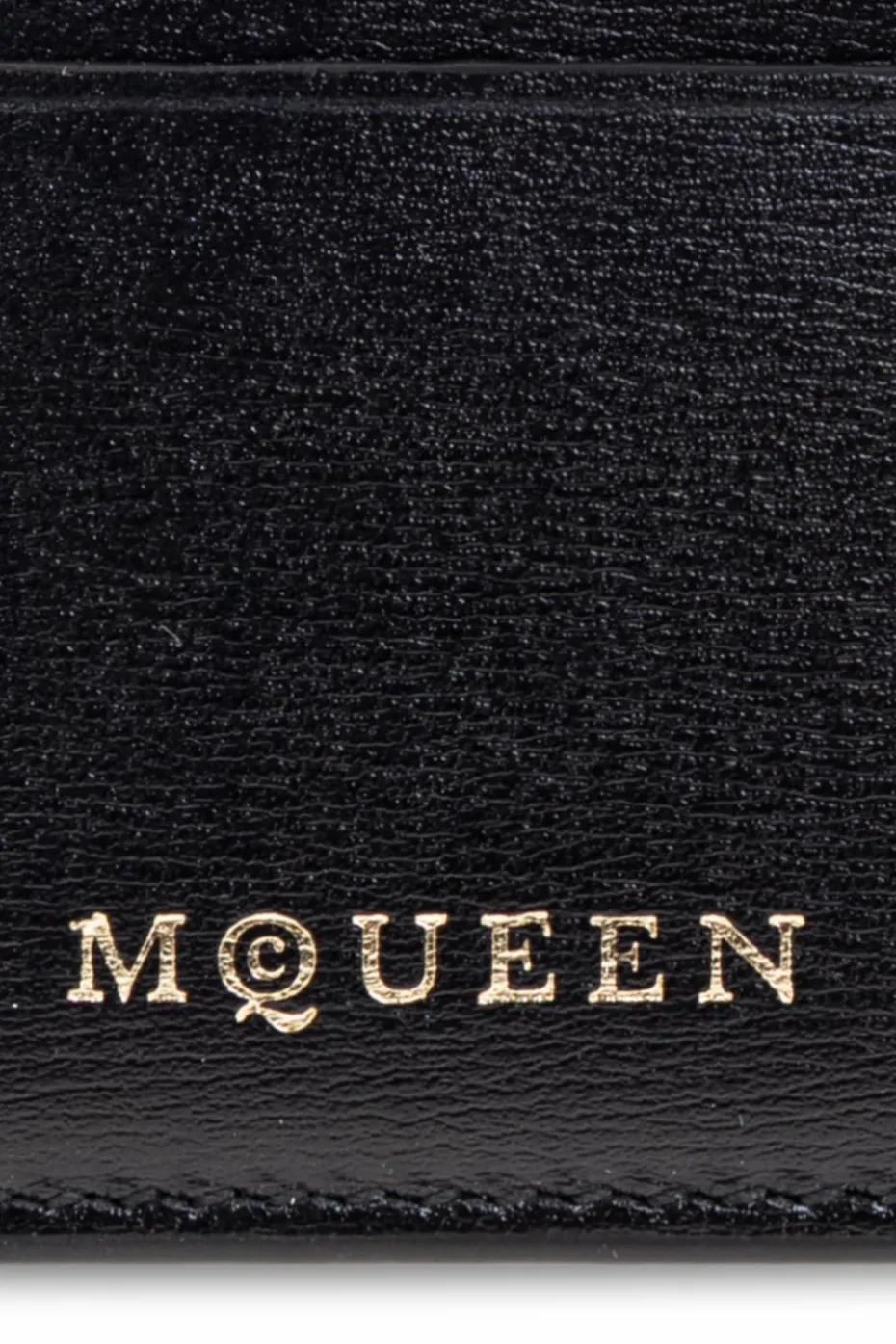 Alexander McQueen BLACK Leather card case