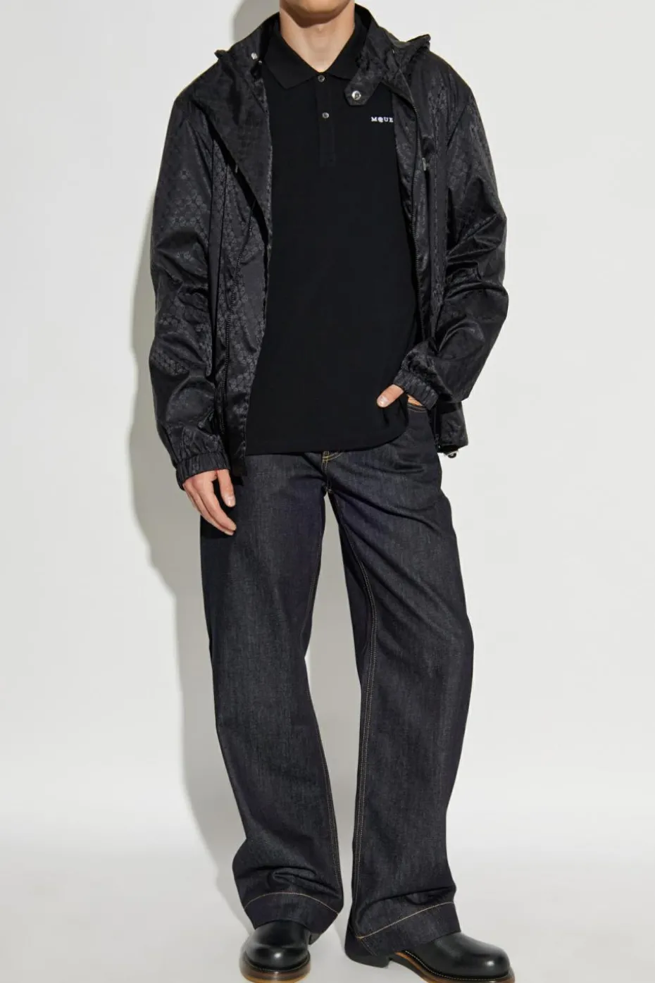 Alexander McQueen BLACK Light jacket with detachable hood