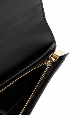 Alexander McQueen BLACK Leather wallet with printed logo