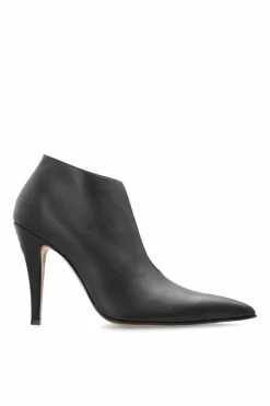 Alexander McQueen BLACK Leather heeled shoes