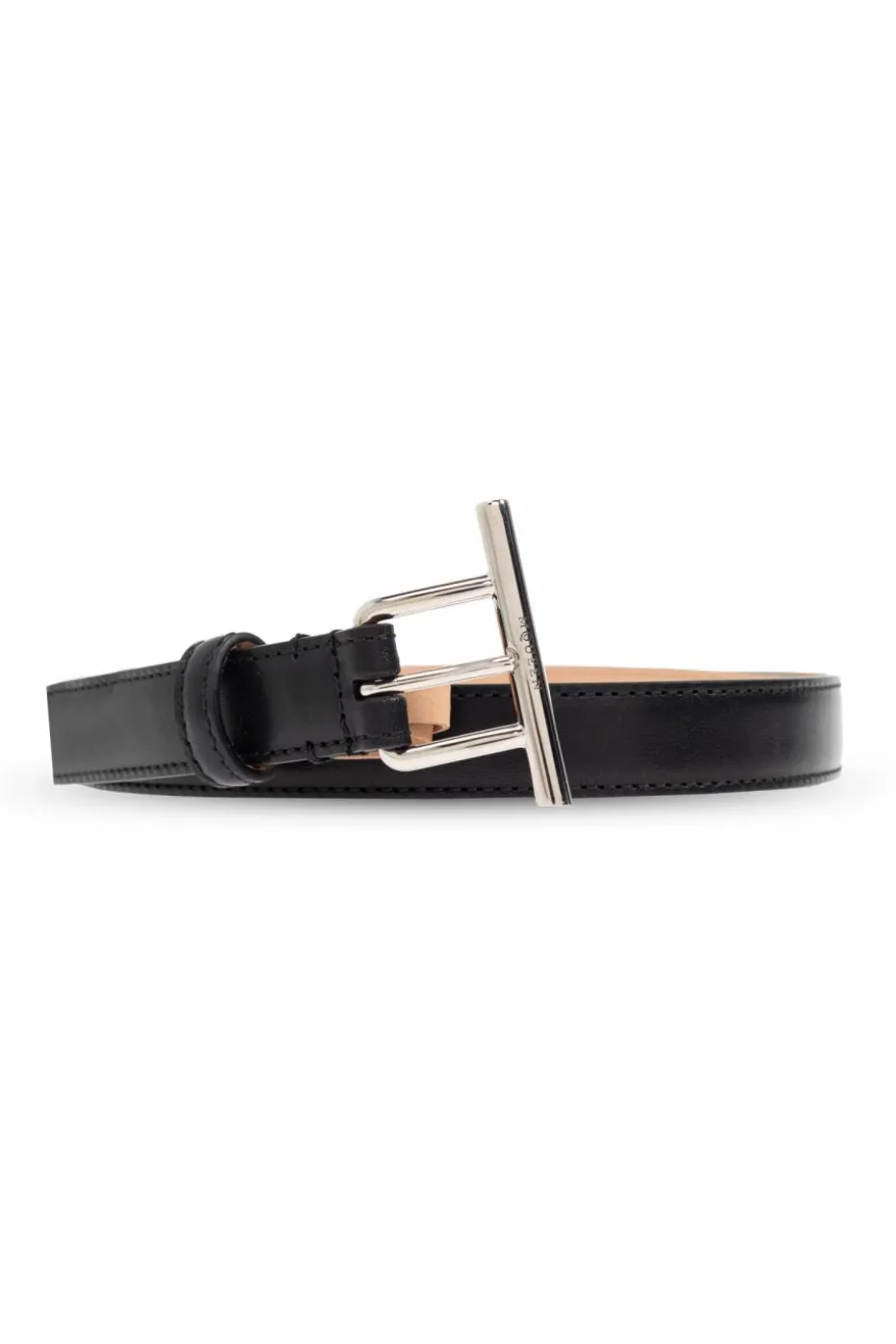Alexander McQueen BLACK Leather belt