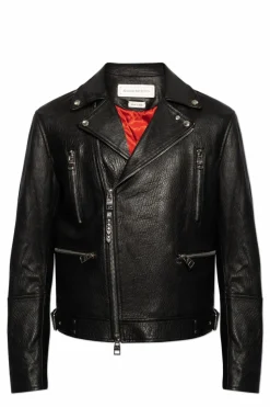 Alexander McQueen BLACK Leather biker jacket