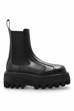 Alexander McQueen BLACK Leather ankle boots