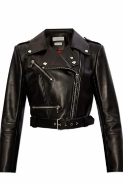 Alexander McQueen BLACK Leather Jacket