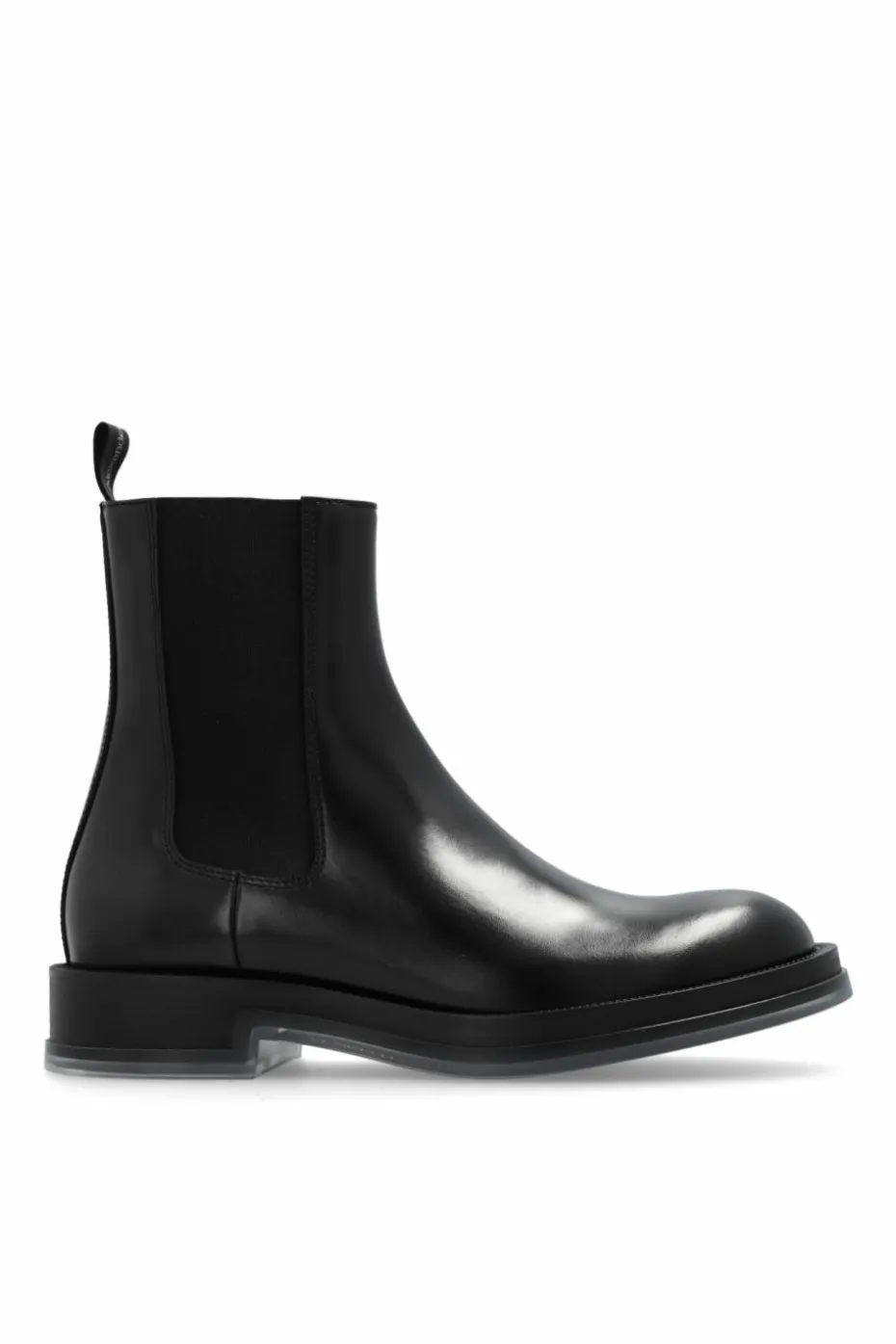 Alexander McQueen BLACK Leather Chelsea Boots