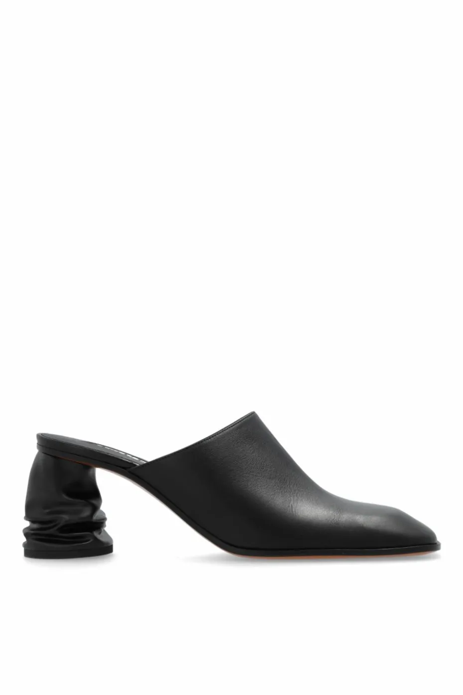 Alexander McQueen BLACK Leather heeled mules