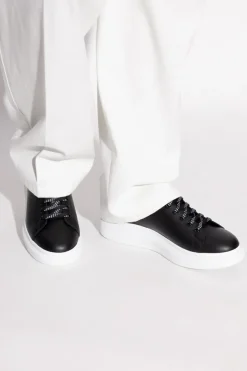 Alexander McQueen BLACK Leather sports shoes
