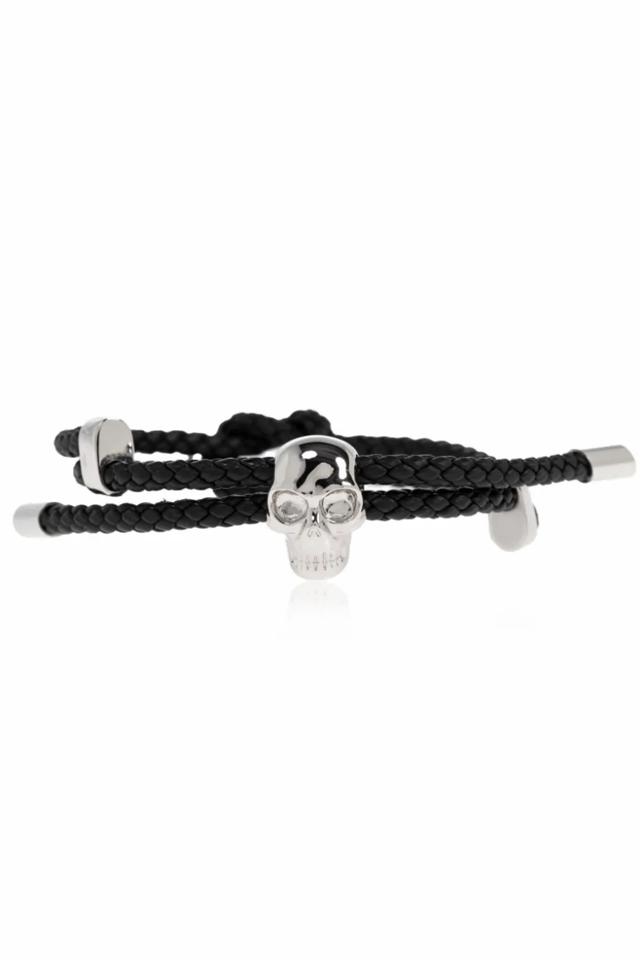 Alexander McQueen BLACK Leather bracelet