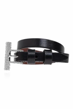 Alexander McQueen BLACK Leather bracelet