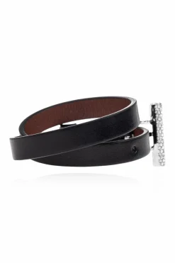 Alexander McQueen BLACK Leather bracelet