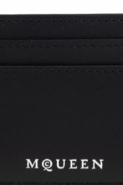 Alexander McQueen BLACK Leather card case