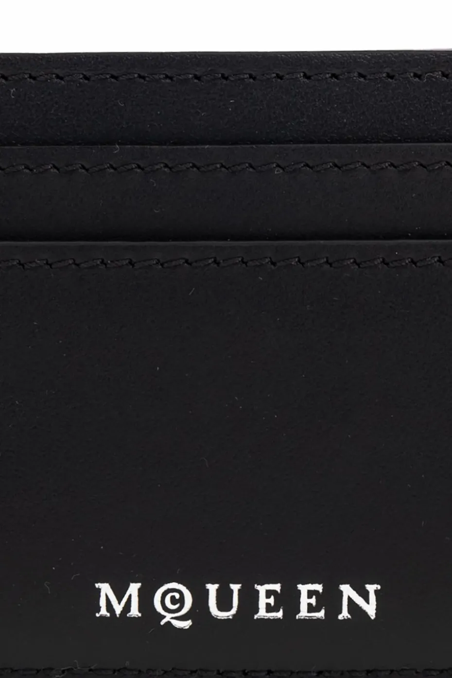Alexander McQueen BLACK Leather card case