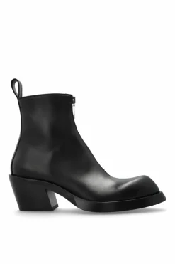 Alexander McQueen BLACK Leather ankle boots
