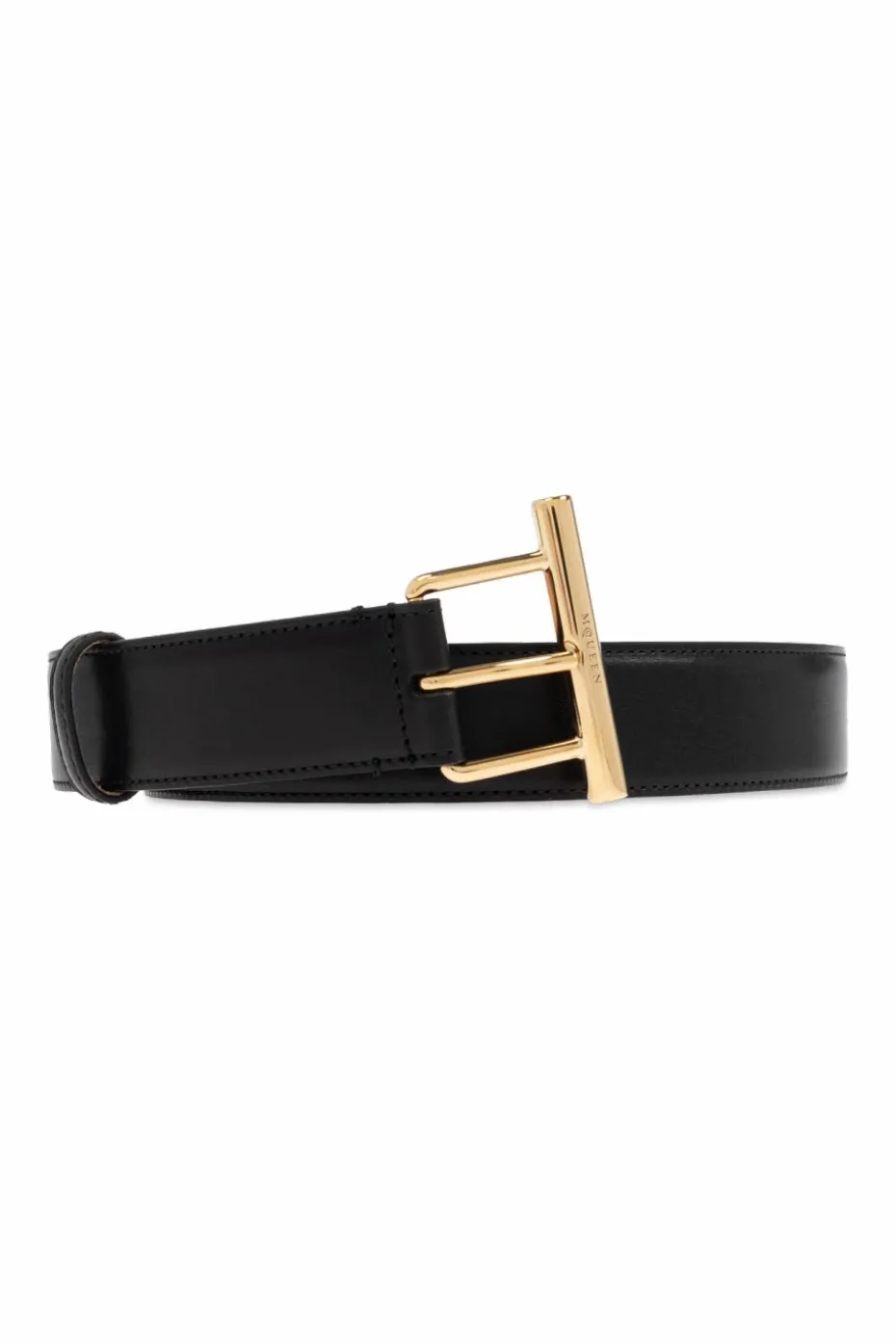 Alexander McQueen BLACK Leather belt