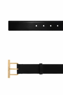 Alexander McQueen BLACK Leather belt