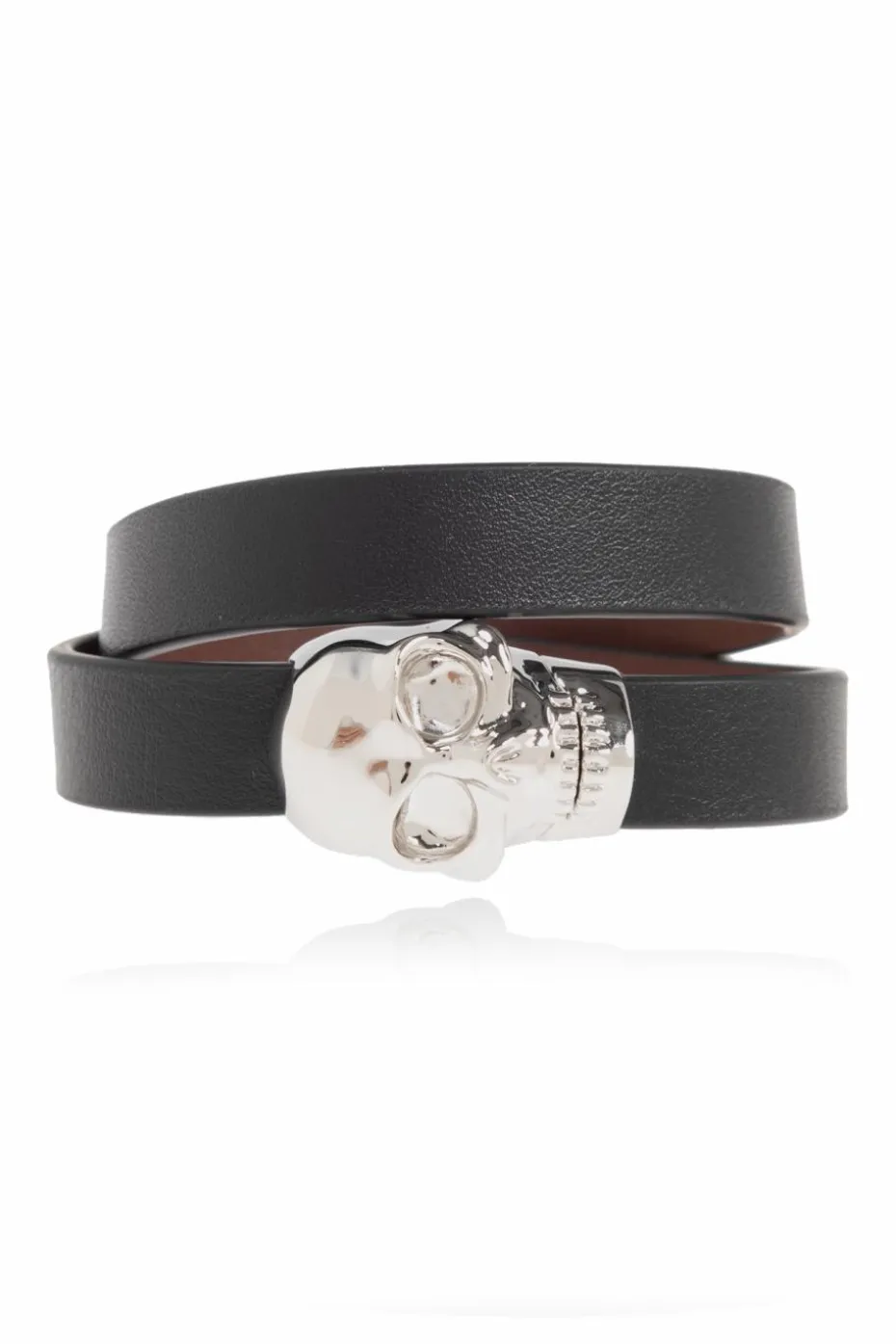 Alexander McQueen BLACK Leather bracelet