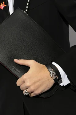 Alexander McQueen BLACK Leather bracelet