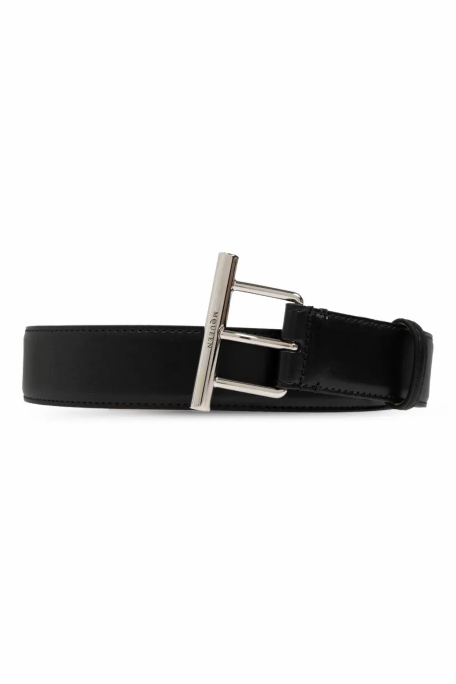 Alexander McQueen BLACK Leather belt