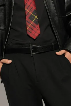Alexander McQueen BLACK Leather belt