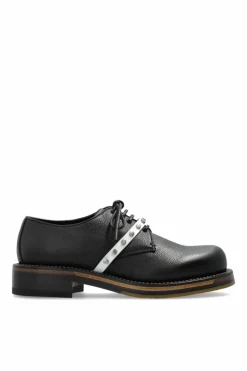 Alexander McQueen BLACK Leather shoes with studs
