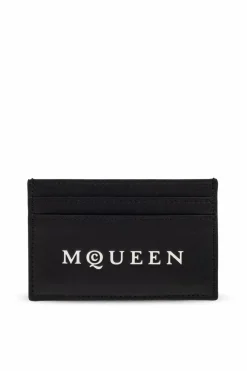 Alexander McQueen BLACK Leather card holder