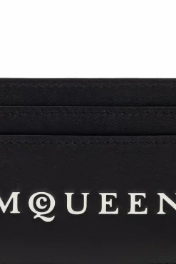 Alexander McQueen BLACK Leather card holder