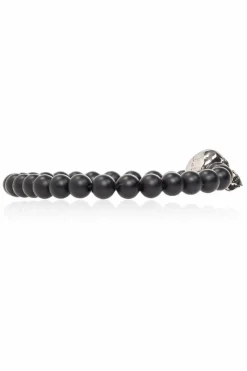 Alexander McQueen BLACK Obsidian bracelet