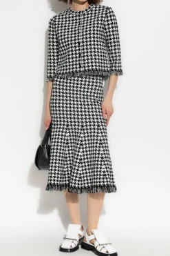 Alexander McQueen BLACK Patterned skirt